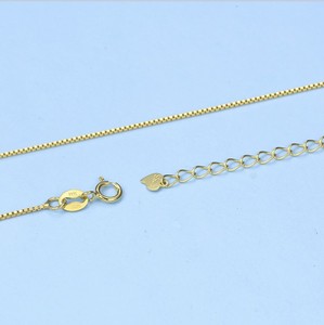 สร้อยคอเงินแท้ 925 ชุบทองคำขาว ชุบทองคำสีโรสโกลด์ พร้อมสายต่อ - Product Image 4