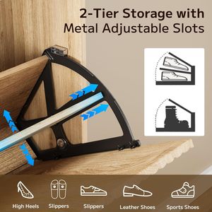 <span class=keywords><strong>Mueble</strong></span> Zapatero Moderno de Madera Ecológico y Ahorrador de Espacio <span class=keywords><strong>con</strong></span> 2 Puertas y 1 Cajón <span class=keywords><strong>para</strong></span> Sala de Estar - Product Image 6