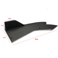 2PCS Universal Car Rear Bumper Spoiler Lip Carbon Fiber Wing Trim Protection Anti-crash Diffuser Side Skirt Wrap Angle Splitter