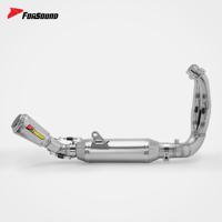 Système d'échappement complet en acier inoxydable à prix de gros Forsound Factory pour Yamaha MT09 FZ09 2014-2020 avec silencieux court