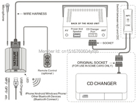 Adaptateur stéréo de voiture Yatour BTA, changeur de CD numérique, interface MP3 AUX Bluetooth pour VW Audi Skoda Seat ISO 8 broches