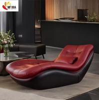 2026 Modernes Nordisches Retro Echtleder Einsitzer-Schlafsofa Modulares Umweltfreundliches Wohnmöbel für Wohnzimmer und Schlafzimmer mit Holzbeinen