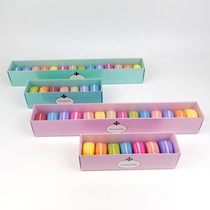 Tùy Chỉnh Bánh Macaron Cookie Giấy Ngăn Kéo Hộp Quà Tặng Với Rõ Ràng Tay Áo Cửa Sổ Loạt Bao Bì - Product Image 5