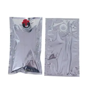 Good quality disposable aluminum 200g 1kg 5kg 10kg condensed milk liquid aseptic valve dispenser bib bag in box with spout