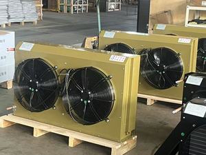 Condensador refrigerado por aire tipo H de alta eficiencia Precio de fábrica Material de cobre R410A Sistema de refrigeración refrigerante para trastero en frío - Product Image 5