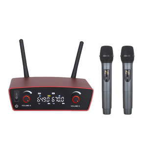 ไมโครโฟนไร้สาย UHF รุ่น TS-300 พร้อมไฟ LED ตัดเสียงรบกวน สำหรับร้องคาราโอเกะที่บ้าน การแสดงกลางแจ้ง การถ่ายทอดสดผ่านคอมพิวเตอร์ - Product Image 1