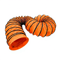 Tuyau de ventilation spiralé flexible en bâche PVC sur mesure pour ventilateur d'extraction industriel