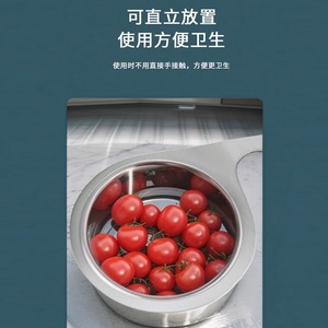 Stainless Steel Swan Drain <b>Basket</b> For Kitchen <b>Sink</b> With Filter And Hanging Hook - Product Image 4