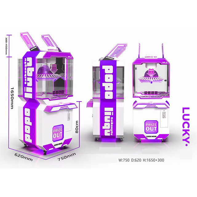 Custom Logo English Children's Arcade Claw Game Machine Animal Plush Crane Game Board Coin Operated Keychains Grabber Machine