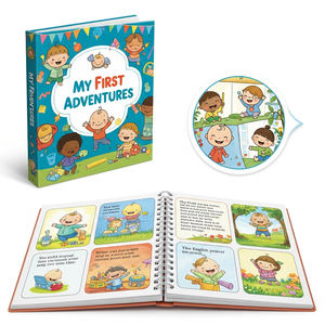 XJY fil reliure coloré bébé Jounals enfants livres anglais histoire relié impression <span class=keywords><strong>livret</strong></span> - Product Image 4
