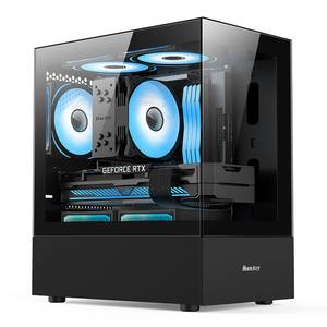 Panel lateral de vidrio Torre central MATX/ <span class=keywords><strong>ITX</strong></span> <span class=keywords><strong>Caja</strong></span> de computadora de escritorio para juegos personalizada <span class=keywords><strong>Caja</strong></span> de PC - Product Image 4