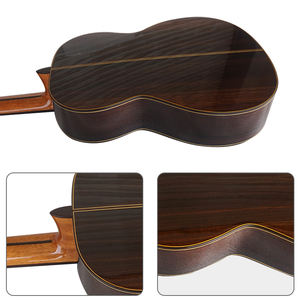 Custom Aiersi Luthier hecho a mano de alta calidad AAAA sólido tapa de abeto suizo indio palisandro tradicional español guitarra clásica - Product Image 3
