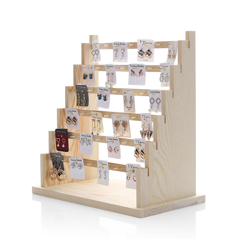 木のジュエリースタンド Amazon｜MOOCA 木製プランク ネックレス ジュエリーディスプレイ