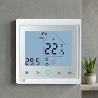 Thermostat numérique programmable WIFI pour ventilo-convecteur Telin/OEM AC603F 220V/24V, économie d'énergie, ignifuge, PC+ABS, carré