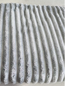 Parure de lit de luxe hiver douillet 4 pièces en <span class=keywords><strong>flanelle</strong></span> rayée polaire, comprenant couette moelleuse, housse de couette, couvre-lit, drap plat et taies d'<span class=keywords><strong>oreiller</strong></span> - Product Image 2