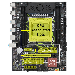Mainboard PANDL X99-XD3 dengan LGA 2011-3 Mendukung Xeon E5 Quad Channel DDR3 Mendukung UEFI Secure Boot Motherboard X99 - Product Image 2