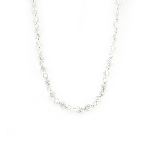 Ensemble de bijoux en forme de dés plaqués argent de style punk, bracelet et collier gothiques, cadeau de mariage ou de fiançailles - Product Image 6