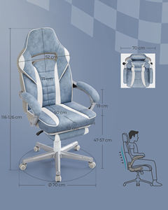 <span class=keywords><strong>SONGMICS</strong></span> <span class=keywords><strong>Silla</strong></span> Gamer de Lujo Giratoria de Cuero PU Barata al por Mayor para Oficina y Hogar, <span class=keywords><strong>Silla</strong></span> de Carreras - Product Image 5