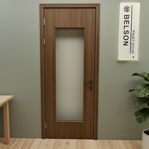 ベルソンWPC WPCドアパネル（ガラス付き）トイレドア WPC浴室ドア 黄山サプライヤー - Product Image 1