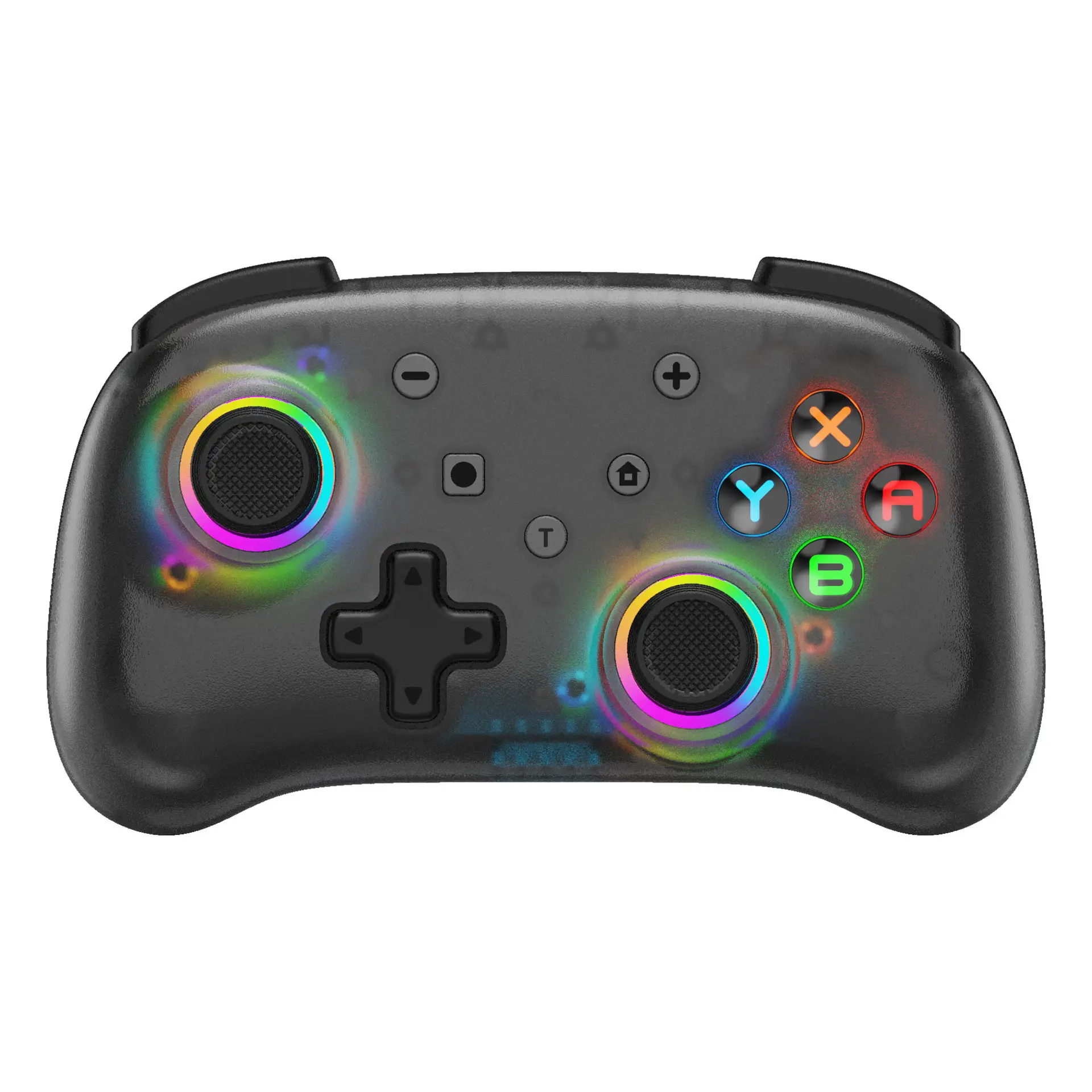 Linyuvo Chuyển Đổi Pro Không Dây Gamepad Kim Loại Phím Điều Khiển Tinh Thể Nút Chuyển Đổi O LED Gamepad Trò Chơi Điều Khiển