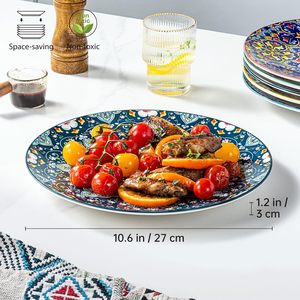 Hot Selling Eco-Friendly Valentine's Day Ceramic Porcelain Plate Creativity High Color European Pattern Western Food Plate - Product Image 2