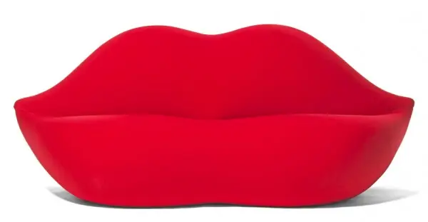 Tapicería de tela de alta calidad para sala de estar, sofás con diseño de labios rojos, Bocca, sofá, muebles de sala de estar