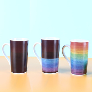 Çin fabrika düşük fiyat ısı değişen kahve kupa renk seramik değişikliği kaliteli 18.6OZ kahve kupa - Product Image 5