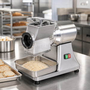 Broyeur de pain et râpe à fromage professionnels en acier inoxydable – Équipement de mouture alimentaire pour la boulangerie - Product Image 4