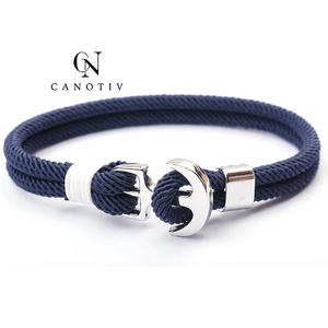 Pulseras hechas a mano de nailon para hombre, pulseras con amuleto de paracaídas, cuerda de Milán, joyería al por mayor - Product Image 3