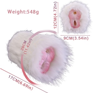 Fantasy Plush Animal <b>Masturbator</b> Soft Silicone Male Masturbation Cup Sheep Realistic Pussy Male Sex Toys Wholesale - Product Image 5