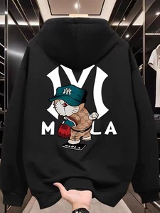 <span class=keywords><strong>Felpa</strong></span> con Cappuccio Stampata di Tendenza <span class=keywords><strong>Giapponese</strong></span> per Uomini e Donne Adulti, Pullover Casual Primaverile Caldo e Comodo - Product Image 3