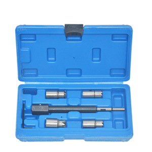 Diesel Injector Seat Cleaning Reamer <b>Set</b> 5 Piece 1/2 In Socket Alloy Steel Automotive Repair <b>Tool</b> Kit - Product Image 1