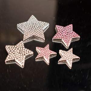 Designer merklogo charme bling telefoonhoesje met strass steentjes voor DIY knutselwerk luxe metalen accessoires modieus model - Product Image 5