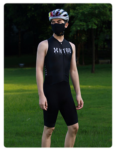 Traje de Triatlón Unisex Personalizable con Estampado Transpirable, Corte Láser, Elástico en Cuatro Direcciones, Disponible sin Mangas, Manga Corta, Manga Larga, con Cierre Completo - Product Image 3