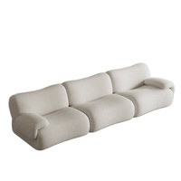 Fabrik-Großhandel Komfortables Wohnzimmer-Kompressionssofa-Set Modulares Ecksofa Dreisitzer Maßgefertigte Holzbeine Italienisch Minimalistisch