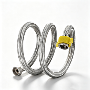 Manguera Flexible Corrugada de Acero Inoxidable 304 de Alta Calidad y Durabilidad, de Doble Cabezal, para Uso en Baños, Diámetro Interior de 1/2 y 3/4, Presión Máxima de 250 psi - Product Image 5