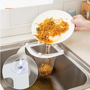 Étagère de cuisine, chiffon de nettoyage, égouttoir d'évier panier suspendu triangle rangement triangulaire en plastique panier d'évier à légumes <span class=keywords><strong>passoire</strong></span> - Product Image 1