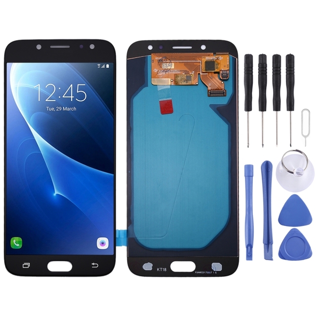 Oled LCD Screen for Galaxy J7 (2017) / J7 Pro, J730F/DS, J730FM/DS With Digitizer Full Assembly (Black)