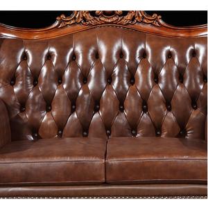 อิตาลีที่ทันสมัยโซฟาหนังออกแบบชุดเฟอร์นิเจอร์ห้องนั่งเล่น WA678 - Product Image 5