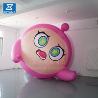 Sculpture gonflable géante personnalisée Personnage de dessin animé Ballon Sculpture en polyester