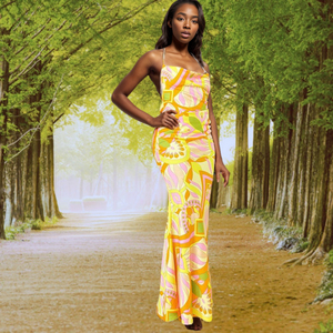 Robe longue d'été décontractée sans manches à imprimé floral pour femme, dernière tendance - Product Image 2