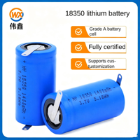 Batterie au lithium rechargeable Weixin 18350 37V pour l'électronique grand public, tondeuses à cheveux, rasoirs électriques, origine Chine -1060