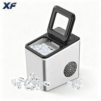 Machine à glaçons portable XF pour comptoir, mini-machine à glaçons avec une capacité de 1,5 kg, compatible 110V/220V, garantie 1 an pour un usage domestique