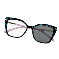 Lunettes photochromiques XPZ pour trajets quotidiens, monture PC à motifs, lunettes 2-en-1, vente directe usine, certifiées ISO
