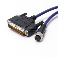 Câble Ethernet industriel M12 connecteur 17 broches femelle à D-SUB 25 broches mâle