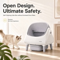 Bac à litière autonettoyant pour chat, prêt à être expédié, commande en gros, logo personnalisé