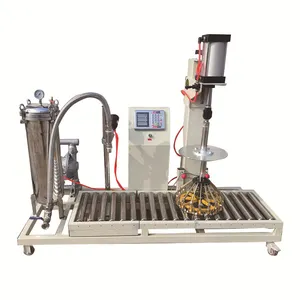 Paint filling capping semi-automatic filling weighing machine chemical media barrel filling machine