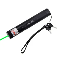 Laser Penunjuk Daya Laser Militer Hijau, dengan 18650 Baterai dan Kunci Pengaman