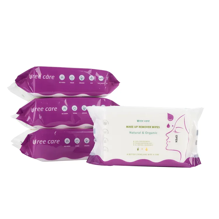 Organic Skin Care ultra soft Natural Feminine Wipes Private Label makeup remover wet wipes feminine wipes