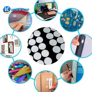 Ruban auto-adhésif personnalisé à crochets et boucles Ruban auto-adhésif rond réutilisable à deux côtés avec crochets et boucles - Product Image 2